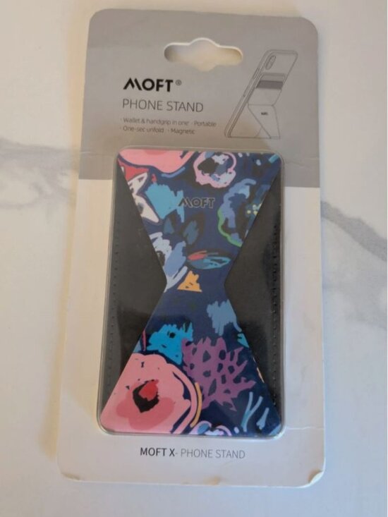 MOFT Other - Moft X Phone Stand and Wallet Magnetic Brand New Blue Flower Floral Design Mag